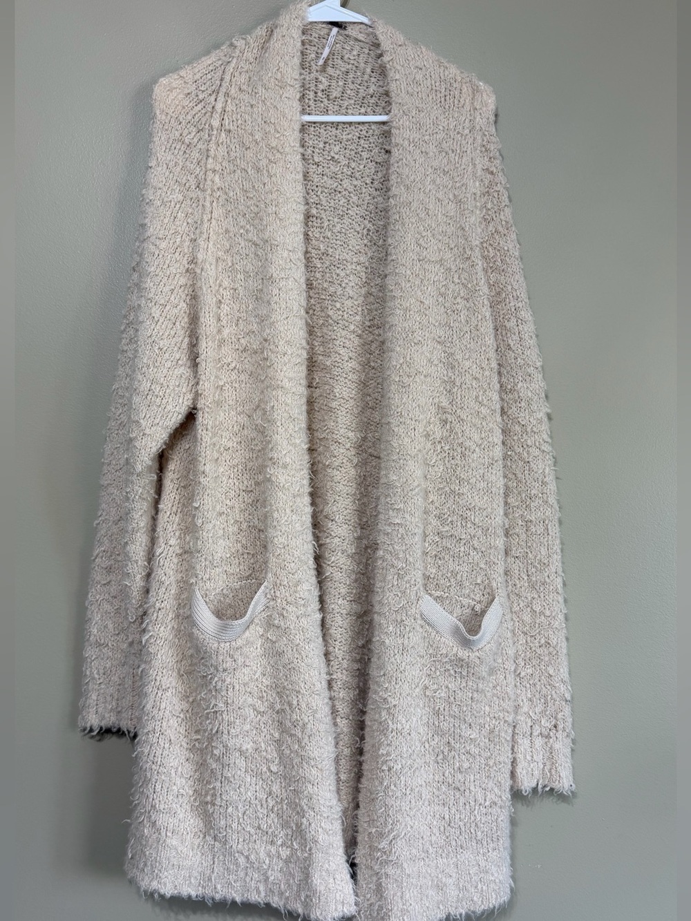 Free People Fuzzy Wool Blend Duster Cardigan